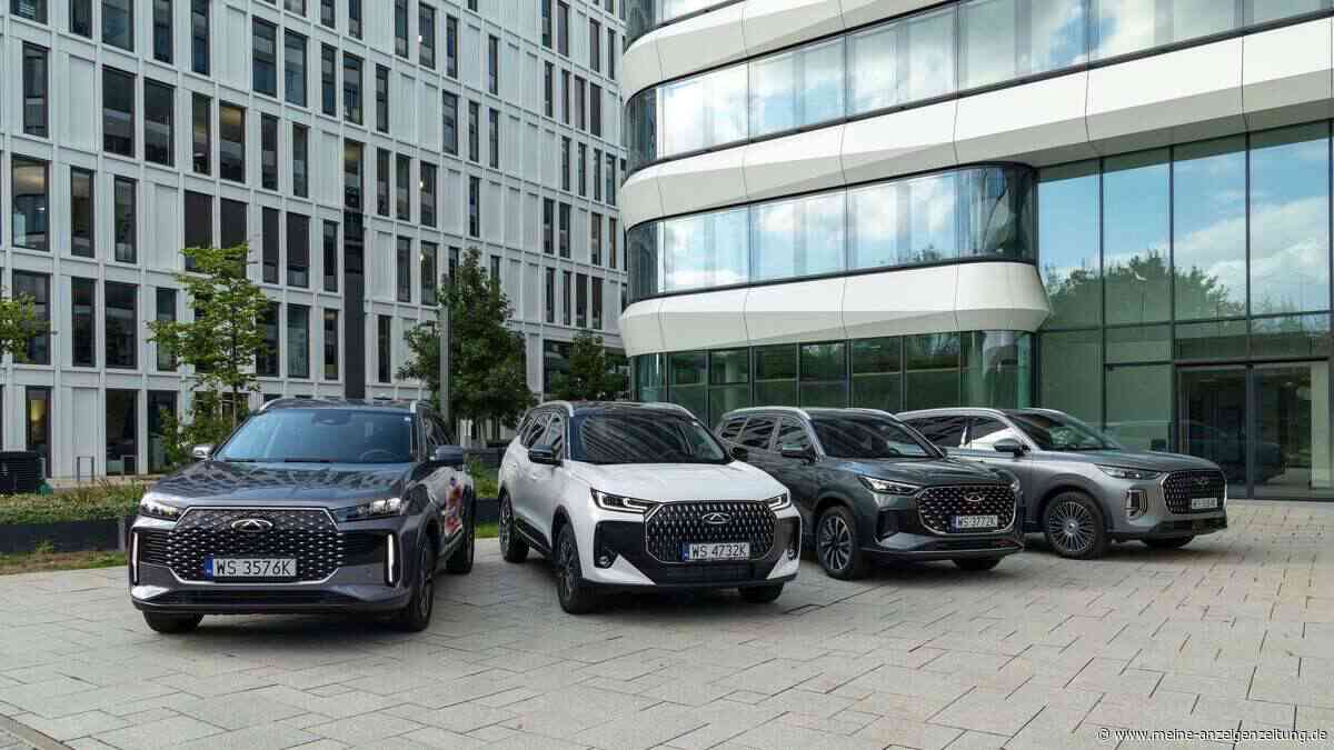 Chery kommt Anfang 2027 mit vier SUVs nach Deutschland