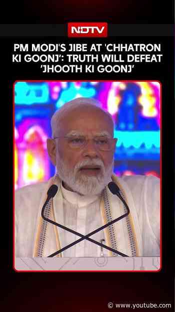 PM Modi Targets Rahul Gandhi In Gujarat: "Truth Will Defeat Jhooth Ki Goonj"