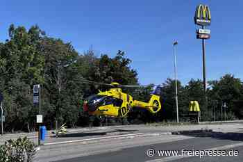 Mehrere Unfälle auf Chemnitzer Neefestraße: Rettungshubschrauber im Einsatz