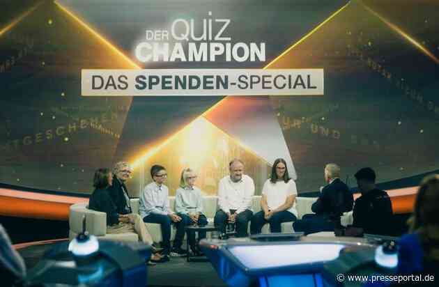 4,6 Millionen Euro für die Deutsche Krebshilfe / Großartige Unterstützung für krebskranke Menschen beim "Quiz-Champion"