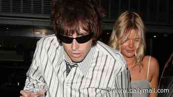 Liam Gallagher's nepo baby son Gene swigs a pint as he and girlfriend Neve look the spitting image of the rocker and Patsy Kensit while letting their hair down at Oasis doc afterparty