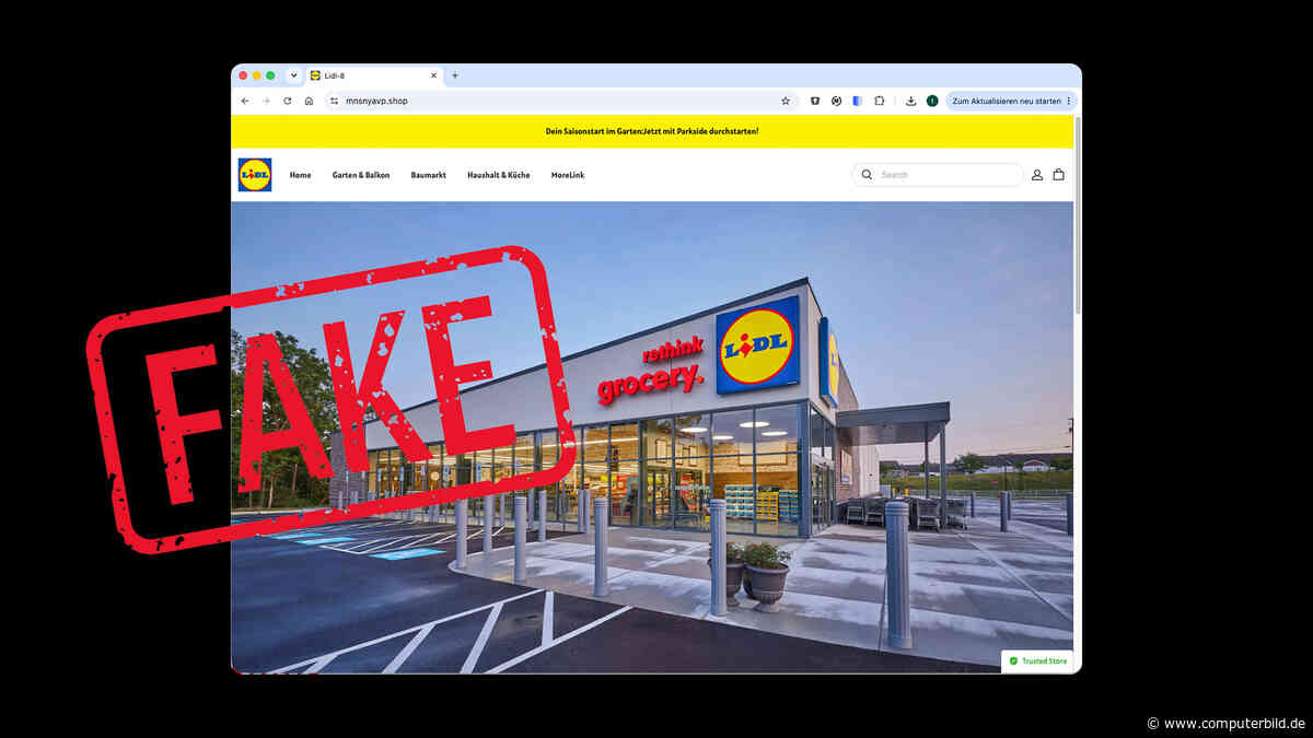 Lidl-Fake-Shop lockt mit Billig-Angeboten