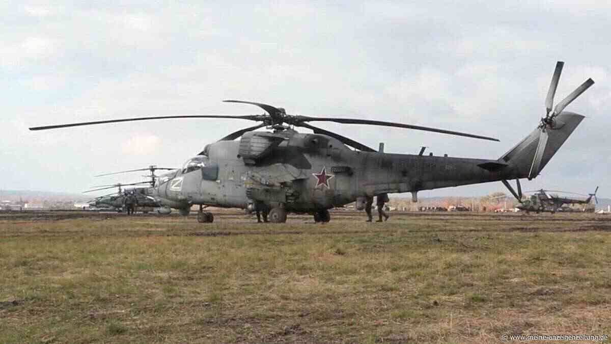 Flammen auf russischem Militärflugplatz: Ukraine trifft zwei Hubschrauber