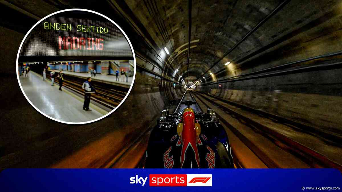 An F1 car underground? Red Bull take to Madrid Metro in epic first-of-its-kind stunt