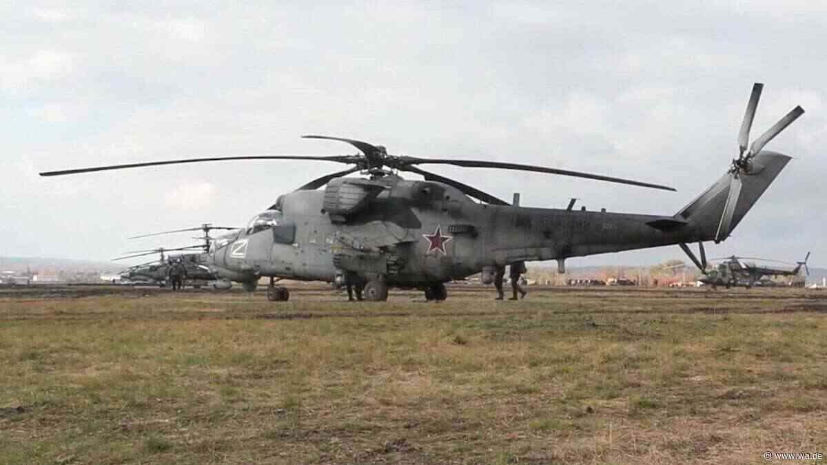 Flammen auf russischem Militärflugplatz: Ukraine trifft zwei Hubschrauber