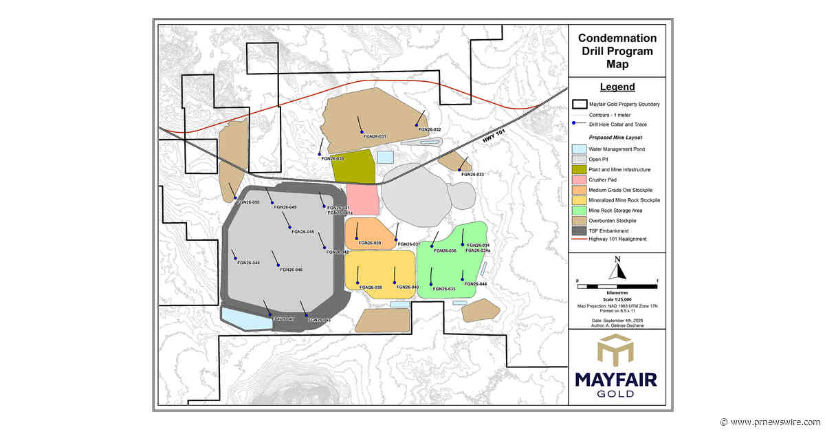 MAYFAIR GOLD ADVANCES EXPLORATION TARGETS AND PROJECT GEOLOGY AT FENN-GIB