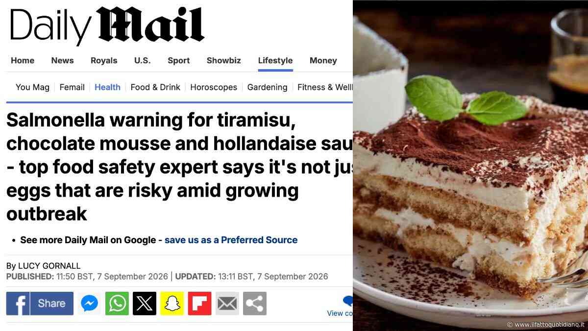 “Non mangiate il tiramisù, si rischia la salmonella”: il Daily Mail mette all’indice il dolce italiano, il monito dell’esperta dopo l’epidemia nel Regno Unito
