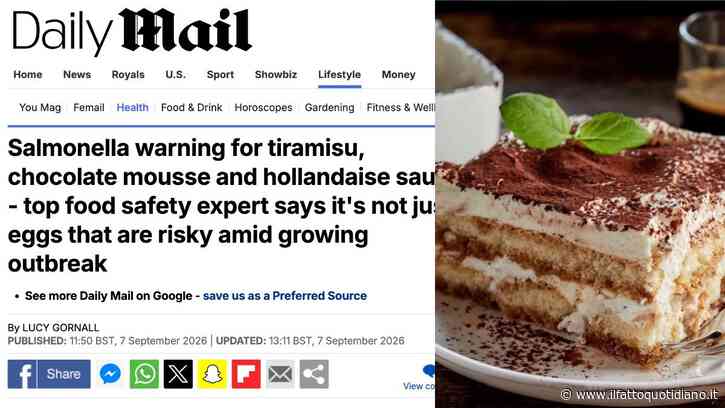 “Non mangiate il tiramisù, si rischia la salmonella”: il Daily Mail mette all’indice il dolce italiano, il monito dell’esperta dopo l’epidemia nel Regno Unito