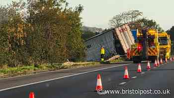M5 lorry crash near Bristol sees driver taken to hospital