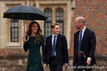Prince George arrives for first day at Eton College