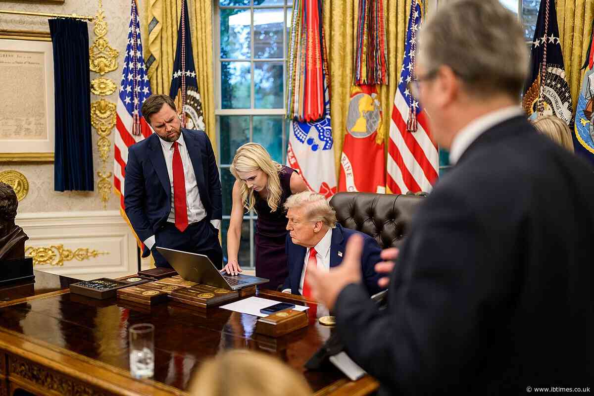 Natalie Harp Spotted Typing on Tablet as Trump Unleashes Bizarre Truth Social Posting Spree