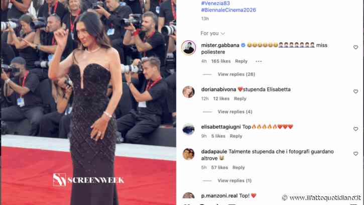 “Miss poliestere”: Stefano Gabbana stronca Elisabetta Franchi sul red carpet del Festival di Venezia, il suo commento non passa inosservato