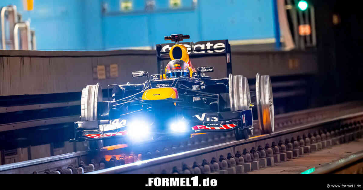 Formel-1-Wagen auf Schienen: Irrer Stunt von Red Bull in Madrid