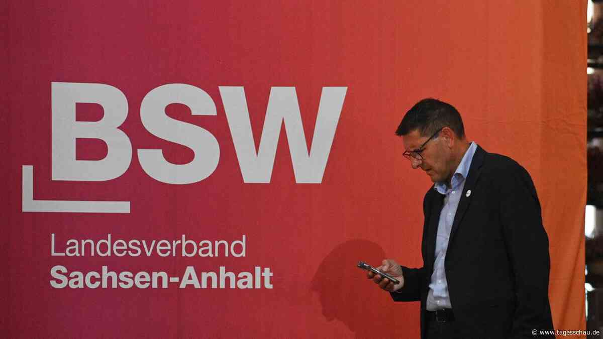 Liveblog zu Sachsen-Anhalt: ++ BSW will auch mit AfD Gespräche führen ++