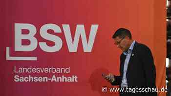 Liveblog zu Sachsen-Anhalt: ++ BSW will auch mit AfD Gespräche führen ++