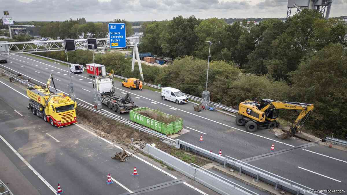Hardenbergerbrug (A28) bij Nijkerk zeker tot en met woensdag nog dicht