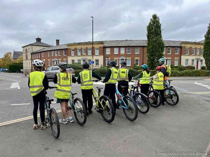 More than 4,400 Shropshire children benefit from Bikeability cycle training