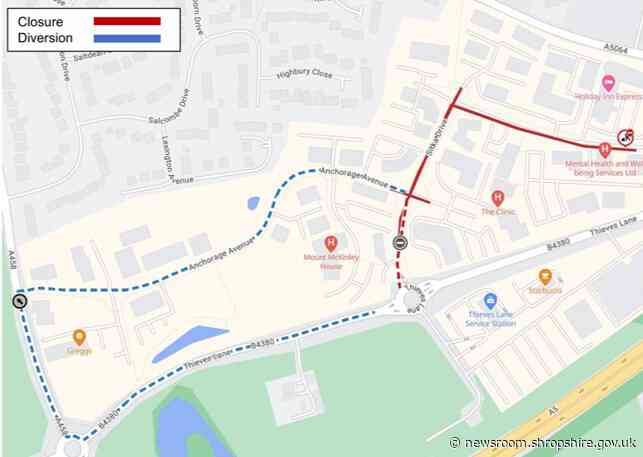 Sitka Drive on Shrewsbury Business Park to be resurfaced