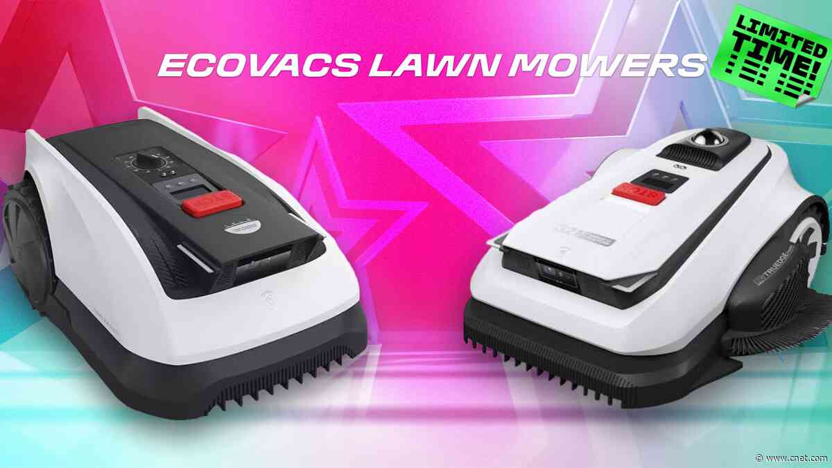 I Can Finally Stop Caring About My Lawn. Ecovacs Lawn Mowers Are Up to 35% Off