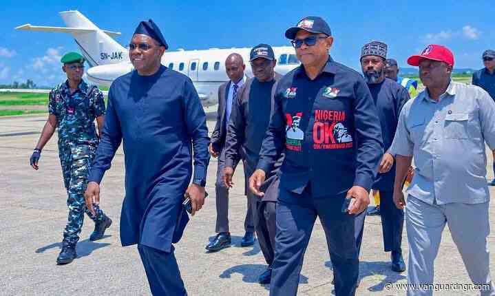 Peter Obi arrives Jos, set to visit Mangu attack victims