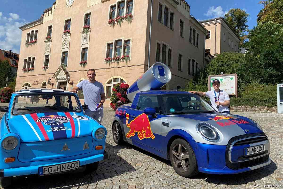„Red Bull Rennpappe“ auf dem Sachsenring: Originales Filmauto, aber kein Stumpi