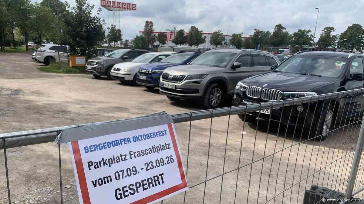Ab Mittwoch, 6 Uhr, wird auf dem Frascatiplatz abgeschleppt!