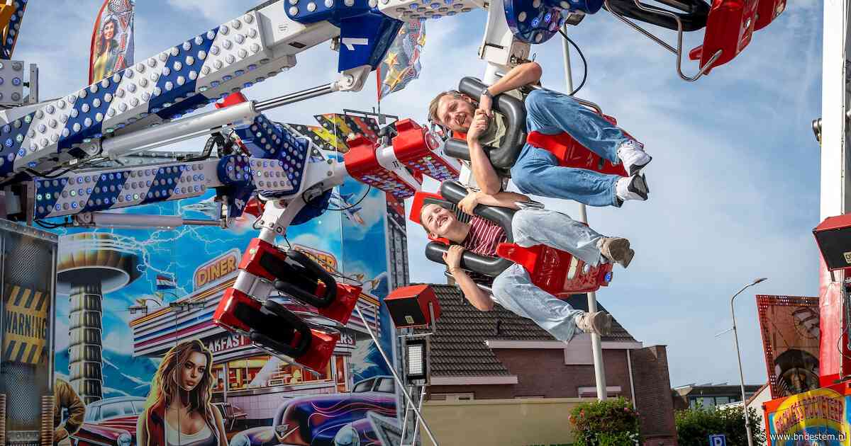 Seán (29) en Katrien (13) testen thrillrides op de Roosendaalse kermis: ‘Volgens mij zag ik net een schroefje vliegen’