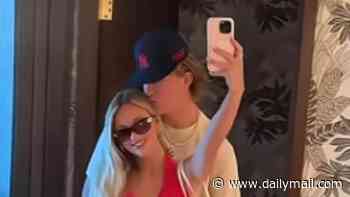 NFL's newest power couple share loved-up TikTok clip to claim: 'We're obsessed with each other'