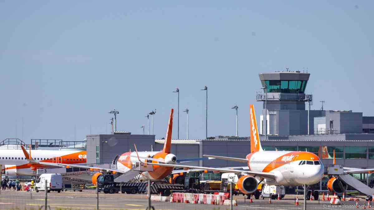 Airports plunged into chaos with flights grounded and Cardiff and Bristol affected