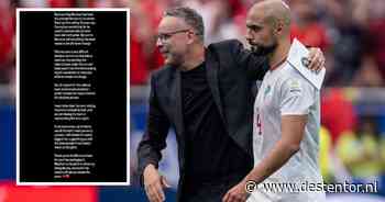 Sofyan Amrabat stopt voorlopig als international: ‘Ben niet in staat om te spelen onder de huidige bondscoach’