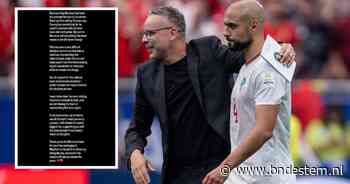 Sofyan Amrabat stopt voorlopig als international: ‘Ben niet in staat om te spelen onder de huidige bondscoach’