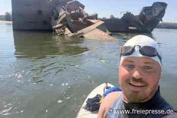 Wracks, Kloake und offene Haut - was Joseph Heß beim Durchschwimmen der Donau erlebt hat