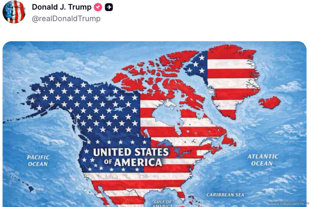 Trump sets off global panic after map suggests large-scale US takeover