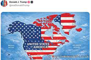 Trump sets off global panic after map suggests large-scale US takeover