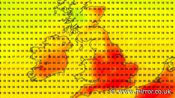 UK weather maps turn red hot as 26C September scorcher looms - see 18 warmest counties