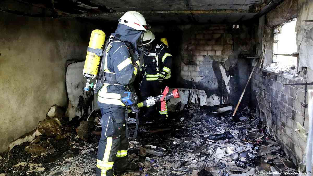 60 Einsatzkräfte löschen Garagenbrand in Rühen