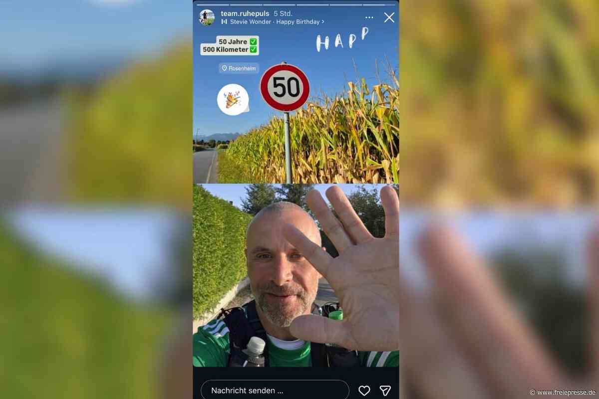 Zu Fuß von Oederan an den Gardasee: Wo ist Alexander Meyer an seinem Geburtstag gelandet?