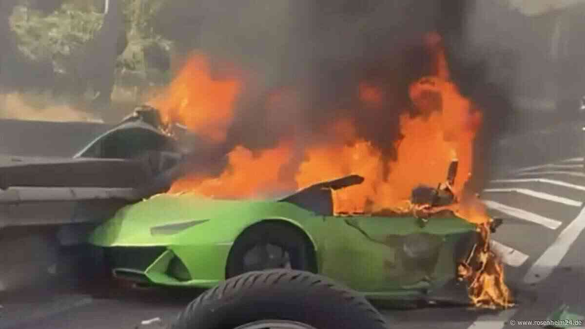 Luxus-Lamborghini bei Horror-Crash in zwei Teile gerissen – Vater und Sohn sterben