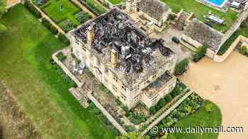 Owners of £8million Cotswolds manor 'devastated' after huge blaze rips through historic building a year after they bought it
