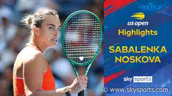 Sabalenka shines in quarter-final THRILLER against Noskova!