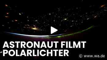 Astronaut filmt magischen Anblick: Polarlichter lassen Erdkugel violett schimmern