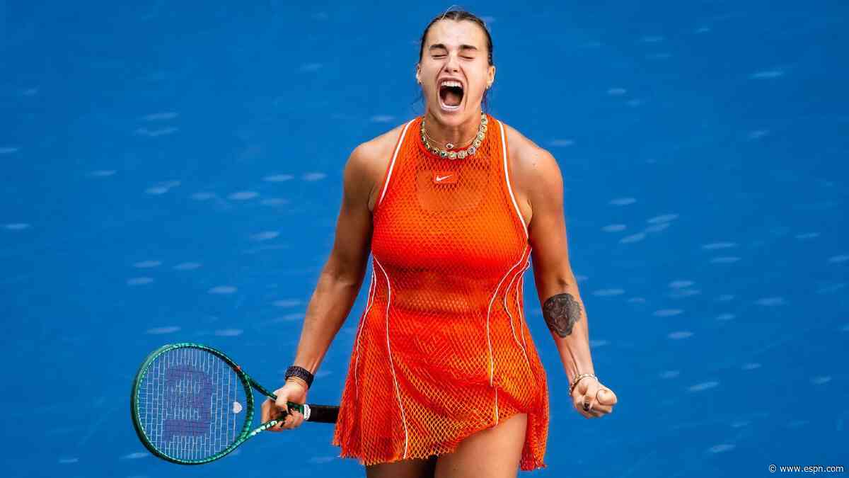 Sabalenka edges Noskova, remains alive for US Open three-peat