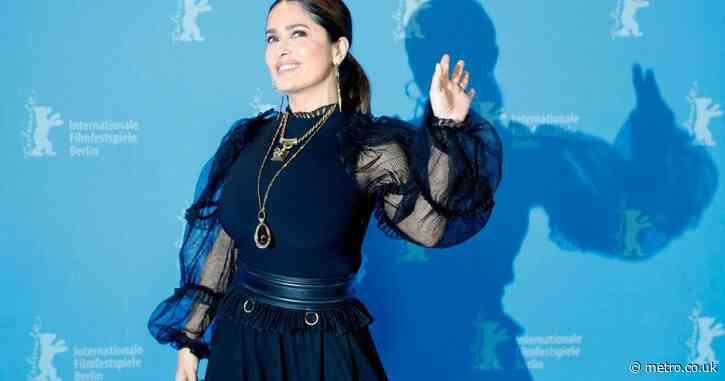 Salma Hayek goes naked swimming to celebrate milestone birthday