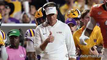 College football rankings REVEALED: LSU cracks top 10 after huge first win under Lane Kiffin... but it's a disaster for scandal-hit Michigan