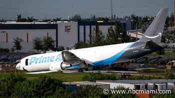 Investigators probe Amazon cargo jet's fiery runway crash that killed 5 in Miami
