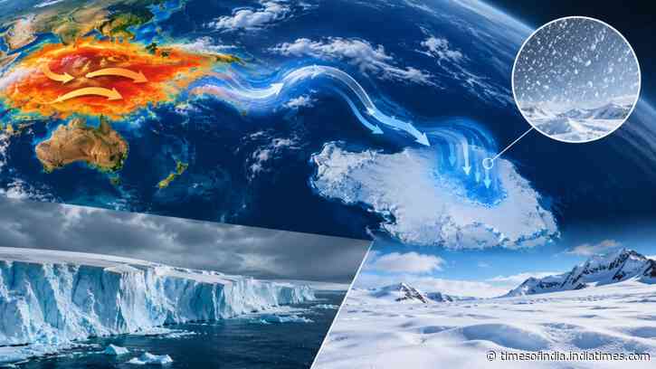 Antarctica gained 695 billion tons in 2021-23 as tropical warmth drove heavy snowfall