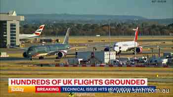Hundreds of UK flights grounded