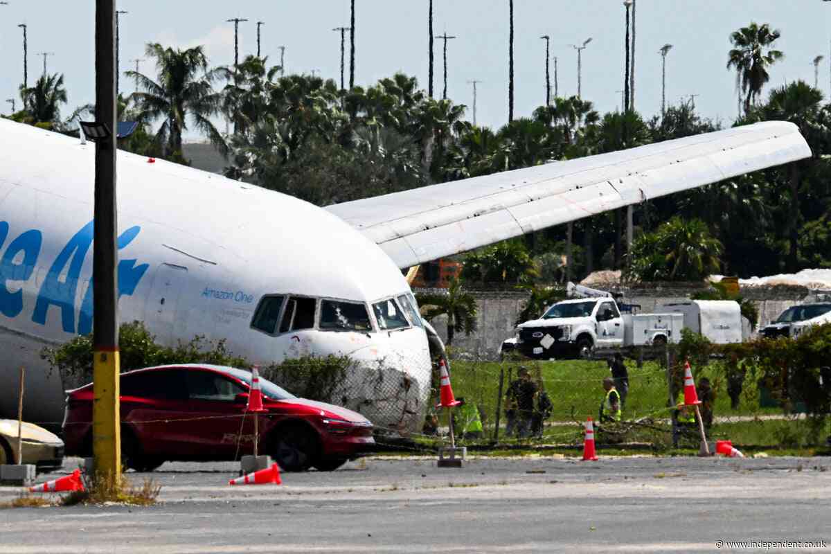 Five Miami plane crash victims identified after Amazon jet ran off runway and slammed into van
