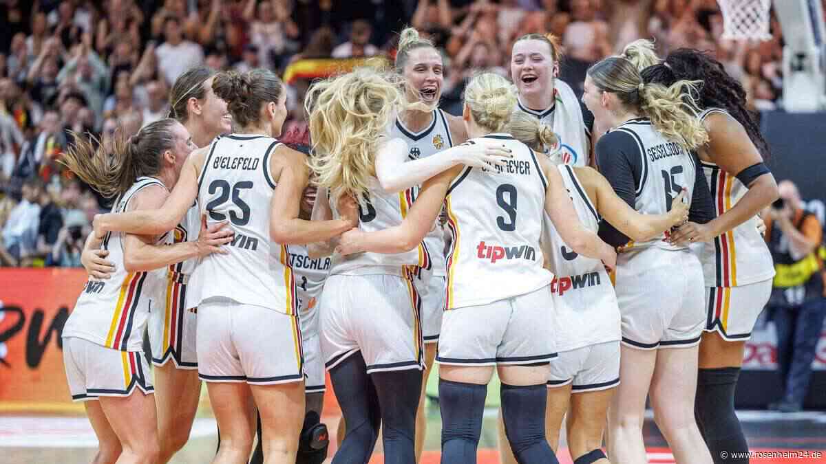 Deutsche Basketball-Frauen zaubern sich vor Nowitzkis Augen ins Viertelfinale