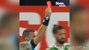 Mbappé brother sent off for elbow